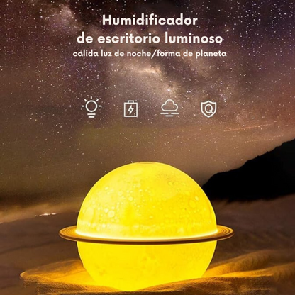 Humidificador planeta: Ilumina y refresca